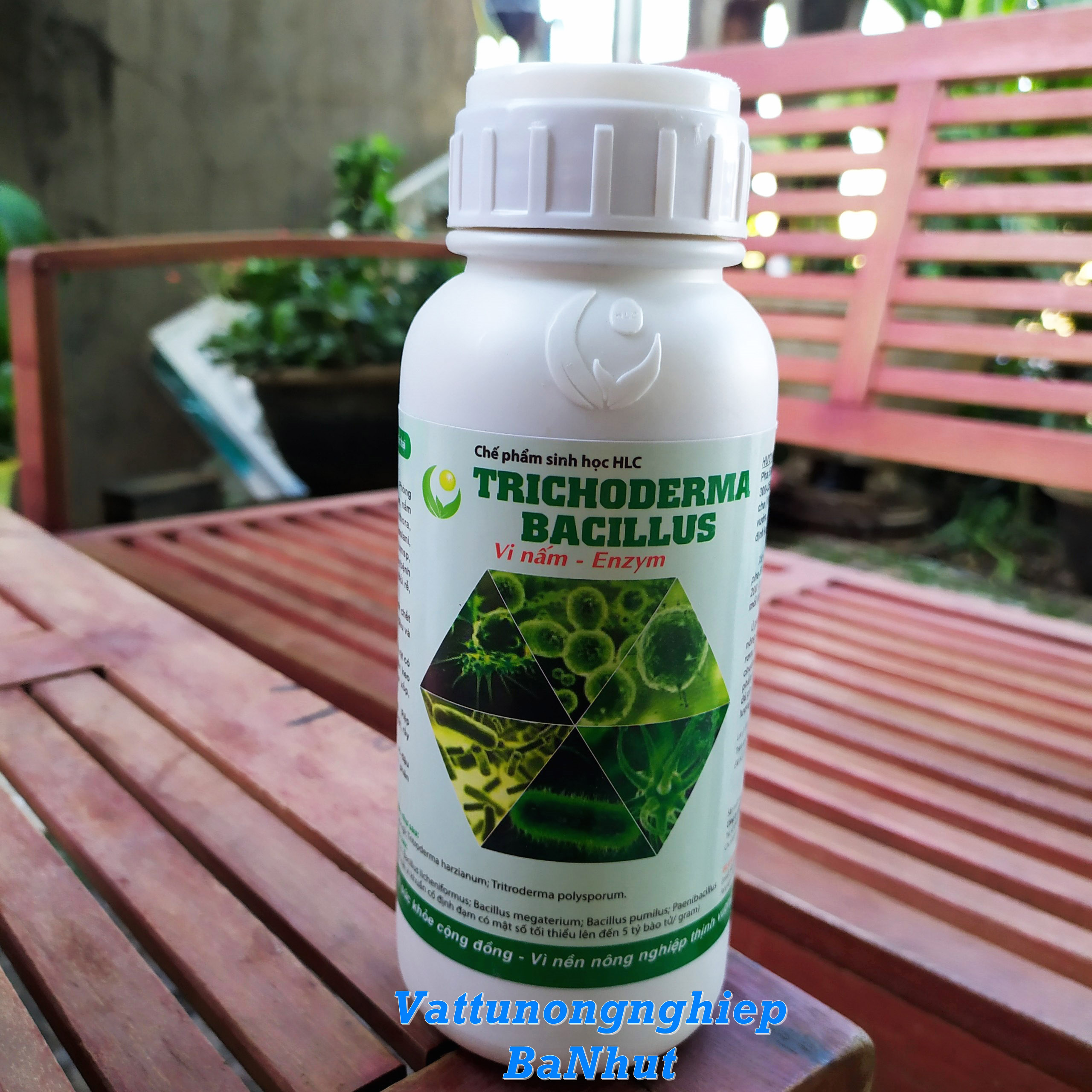 Chế Phẩm Sinh Học TRICHODERMA BACILLUS HLC (Dạng Nước) 500ML - Ủ Phân Chuồng, Tưới Cây, Đối Kháng Nấm Bệnh