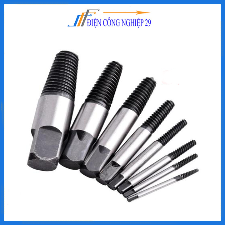 Bộ Tháo Bu Lông Ốc Vít-5 Mũi (Tháo Khoét Ốc Gẫy Trờn Ren )