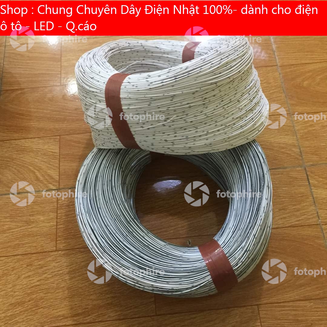 Dây điện nhật 0,3mm 100m trắng