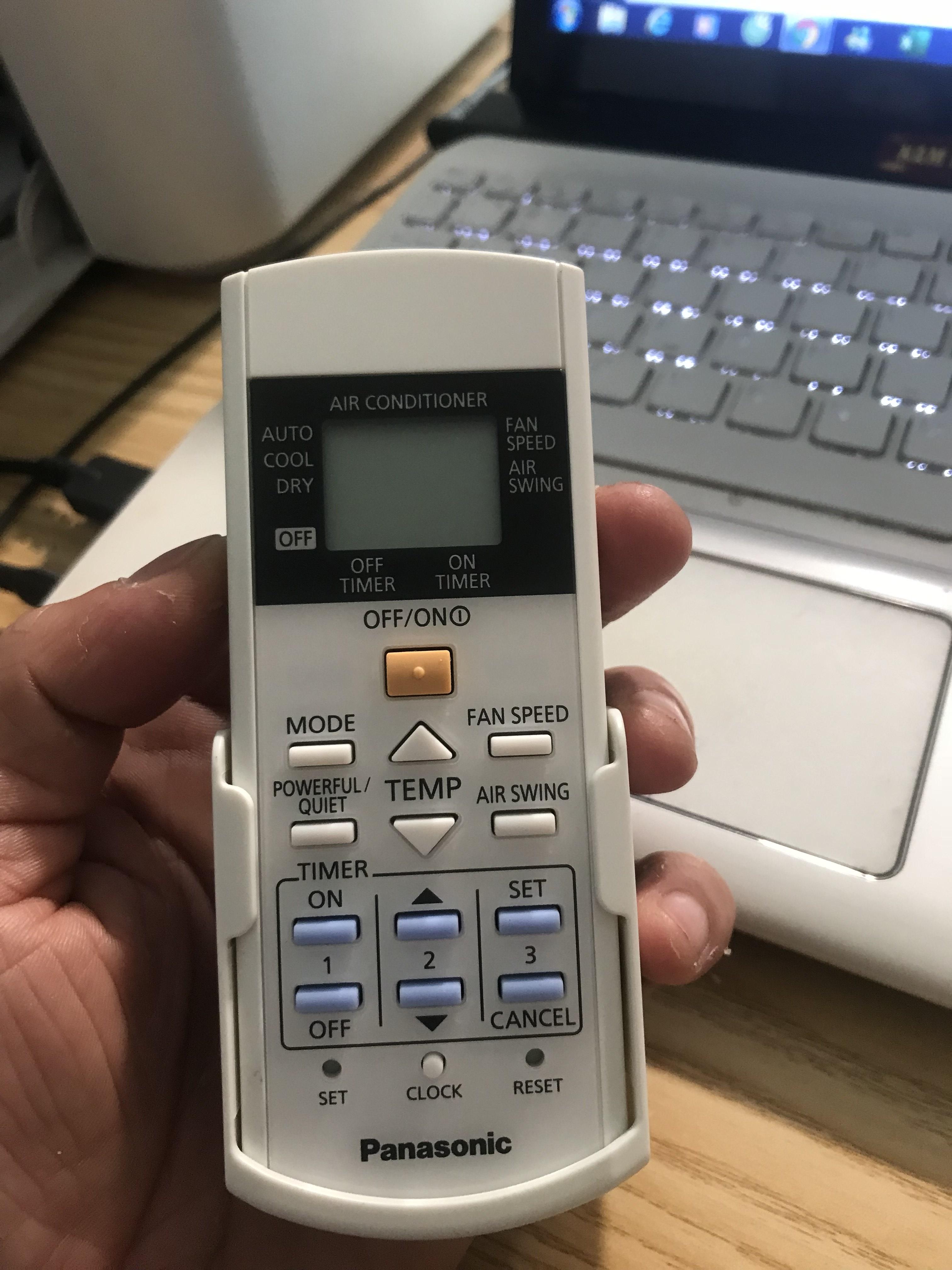 Điều khiển Điều hòa panasonic CS 1 chiều (trắng)