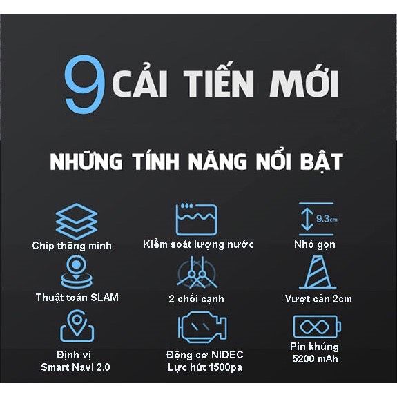 Robot hút bụi lau nhà Deebot Ecovacs T5 Hero (DX96)