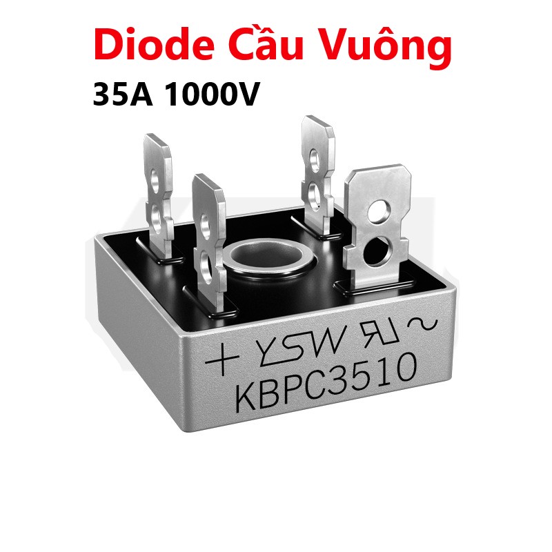 Diode cầu vuông 35a 1000v kbpc3510