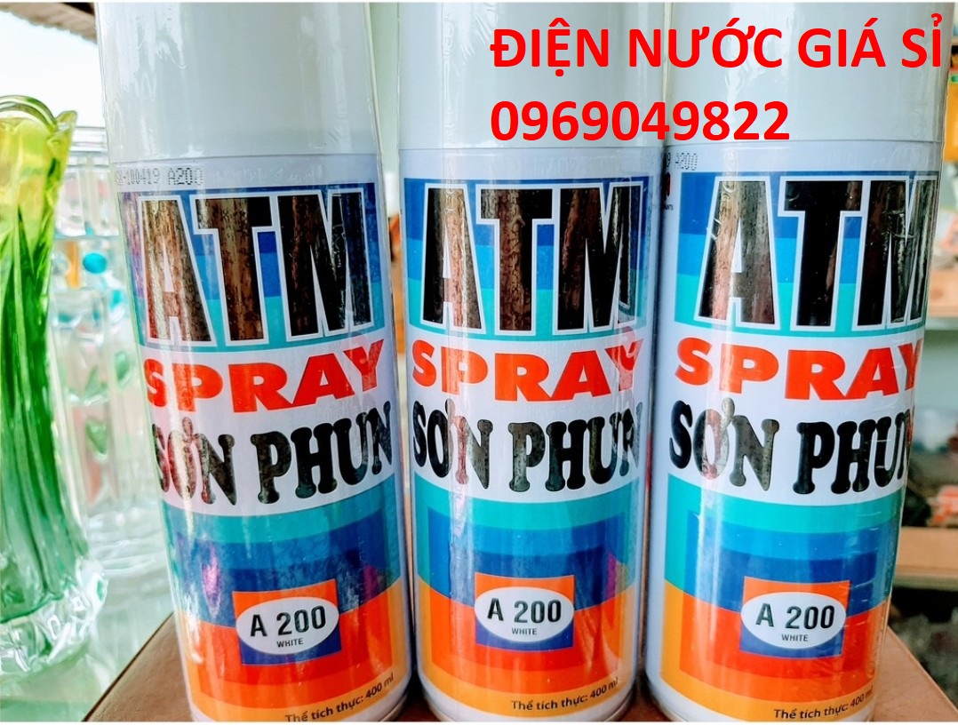 [Chính hãng] SƠN XỊT TRẮNG ATM A200 400ml - lưu ý thị trường xuất hiện hàng TQ nhái