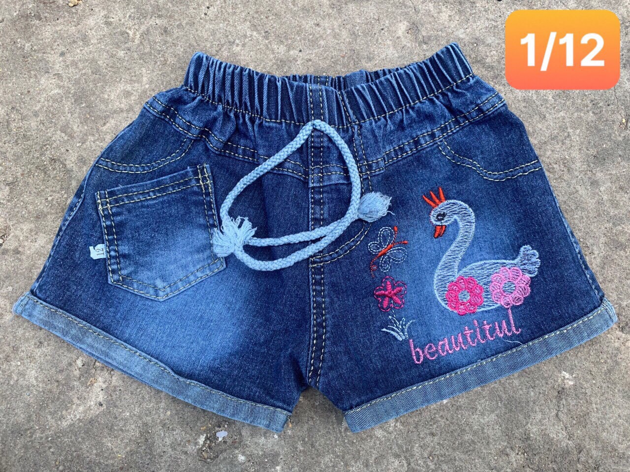 Quần Jean Đùi Bé Gái (6-18kg)