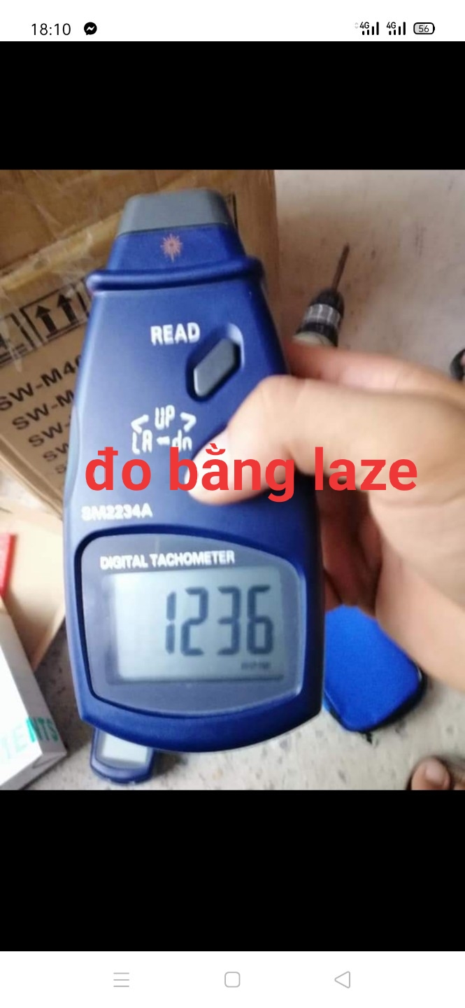 Máy đo tốc độ vòng quay (đo tiếp xúc và đo lazer)