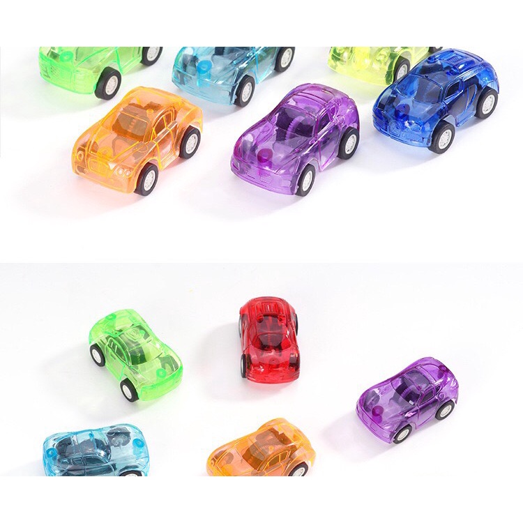 Đồ chơi xe hơi mini trong suốt cho bé (có dây cót)