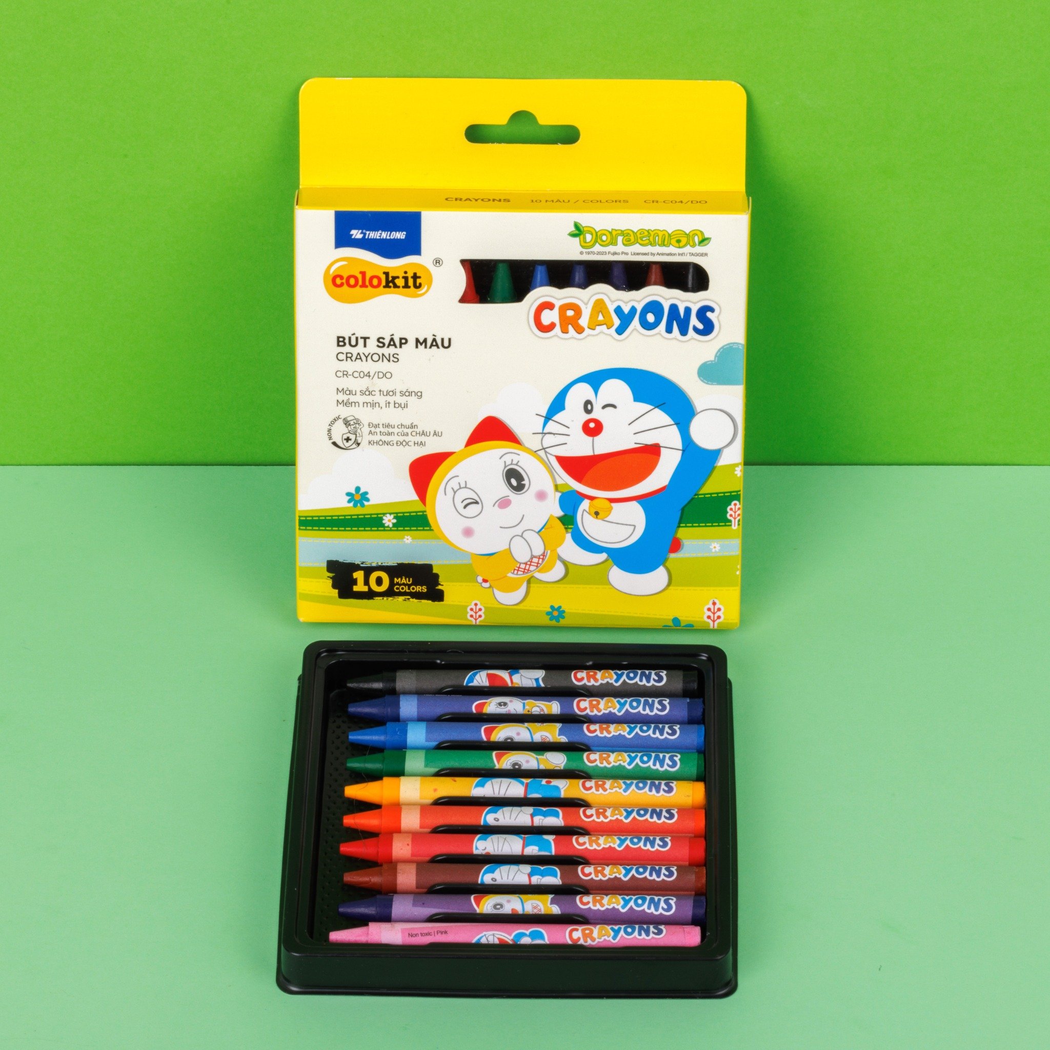 Sáp 10 Màu Colokit Doraemon CR-C04/DO