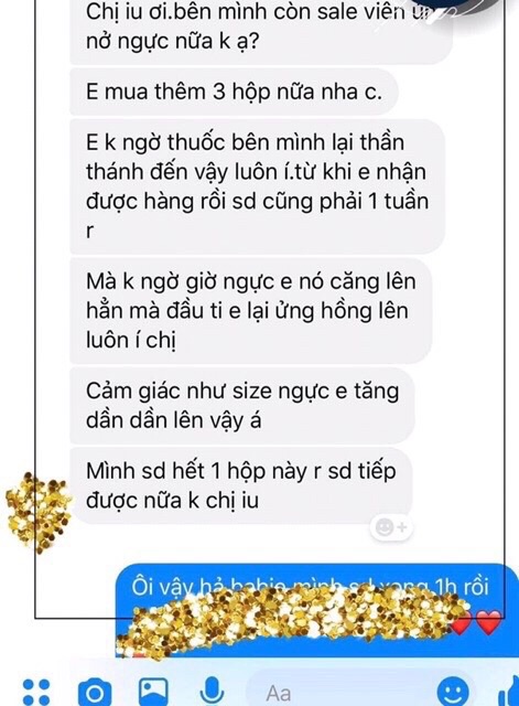 Kẹo nhai nở ngực đu đủ .
