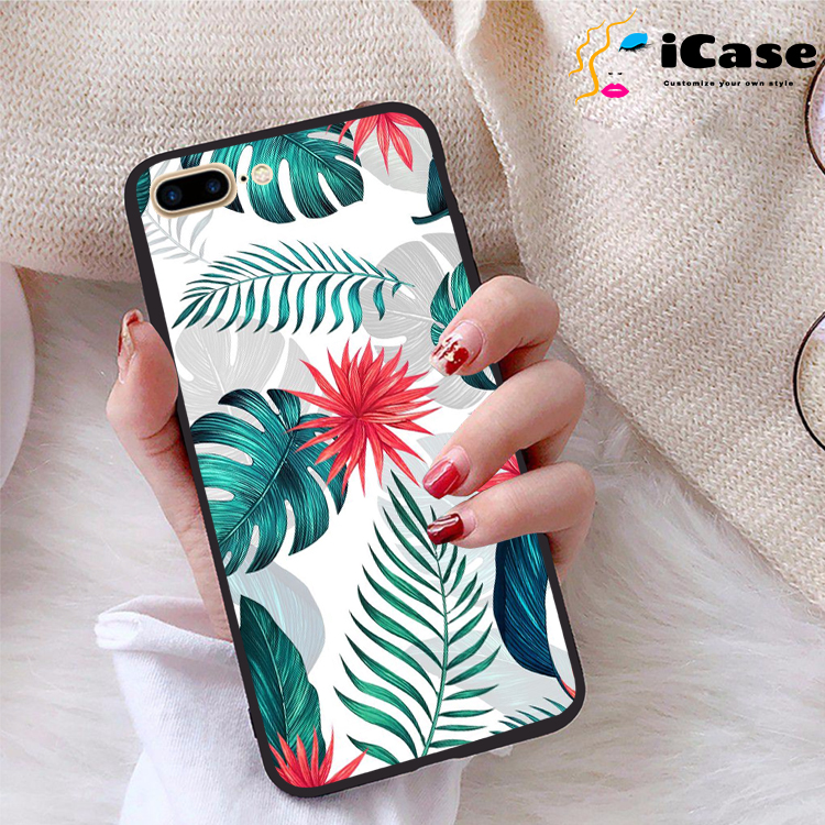 Ốp lưng iPhone 7 Plus viền dẻo TPU BST Hoa