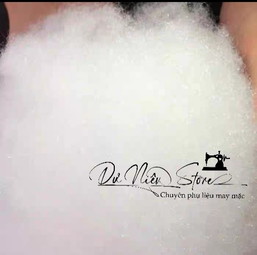 Bông gòn tơi & gòn bi công nghiệp nhồi gối, thú bông,... lẻ 50g, 100g.