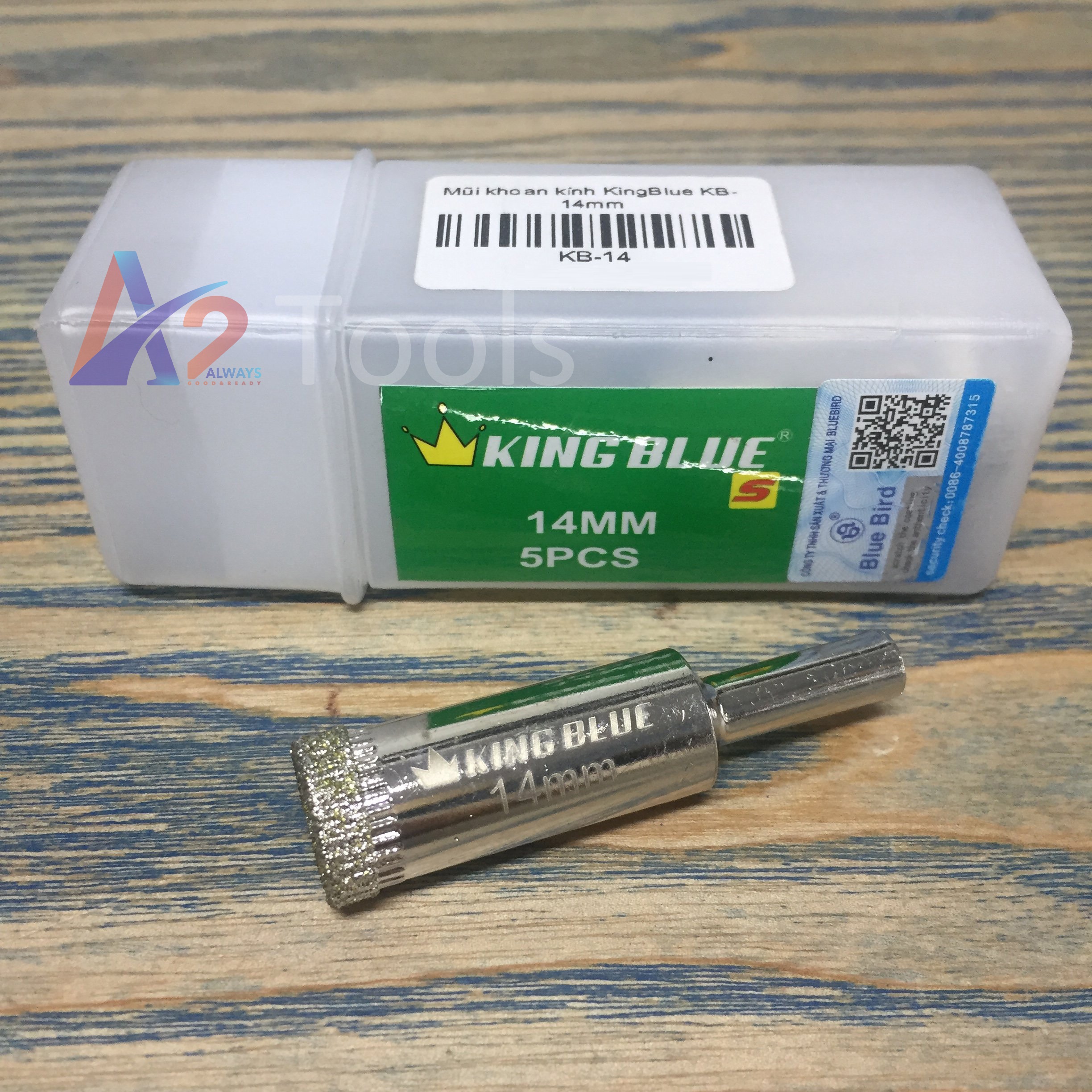 Mũi khoan đá, gạch, kiếng 14mm King Blue KB-14