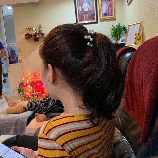 Dây Buộc Tóc Đính Hạt phong cách Hàn Quốc (Nhiều Hạt)