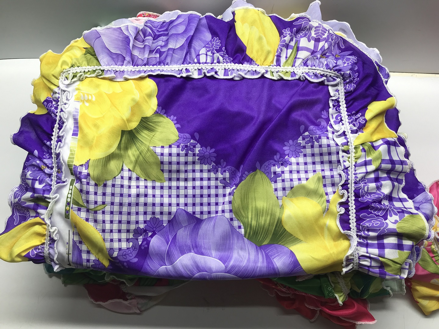 Vỏ gối thun 30x50cm có bèo