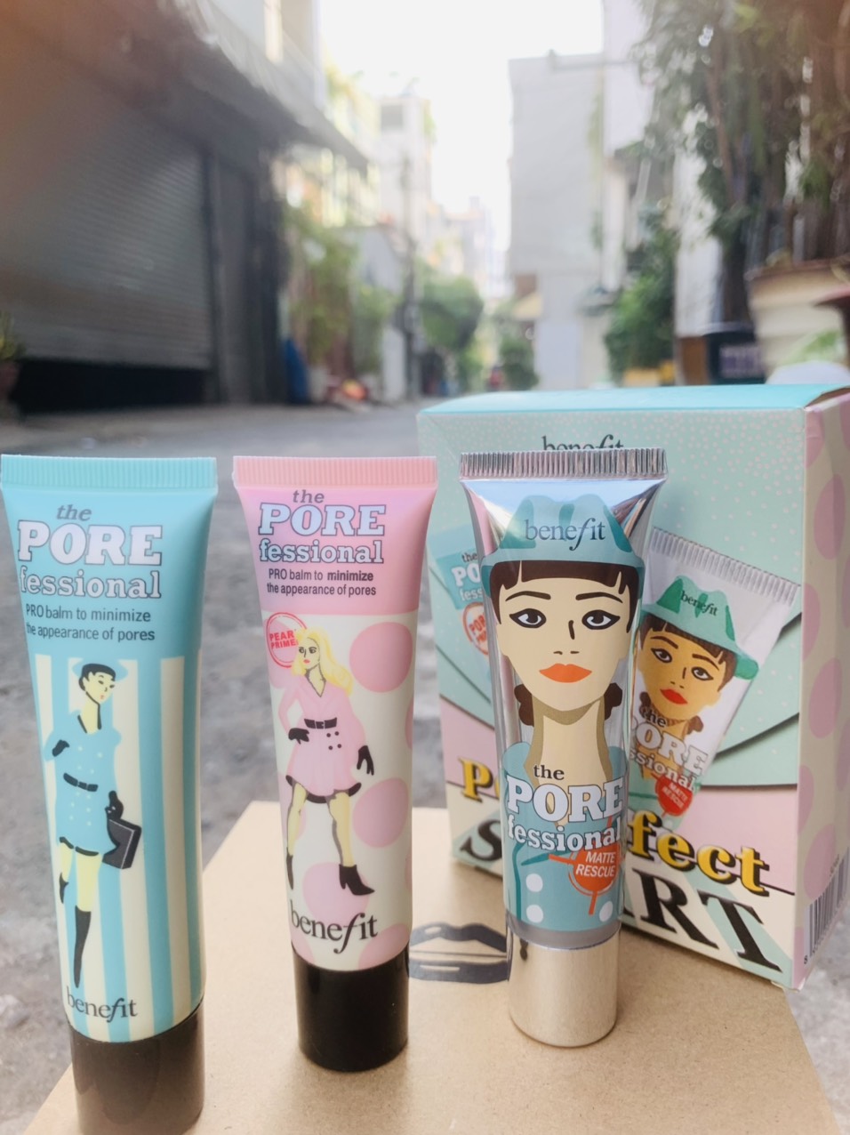 Sét 3 kem lót-kem nền benefit the pore fessional porefect start 22 ml- new