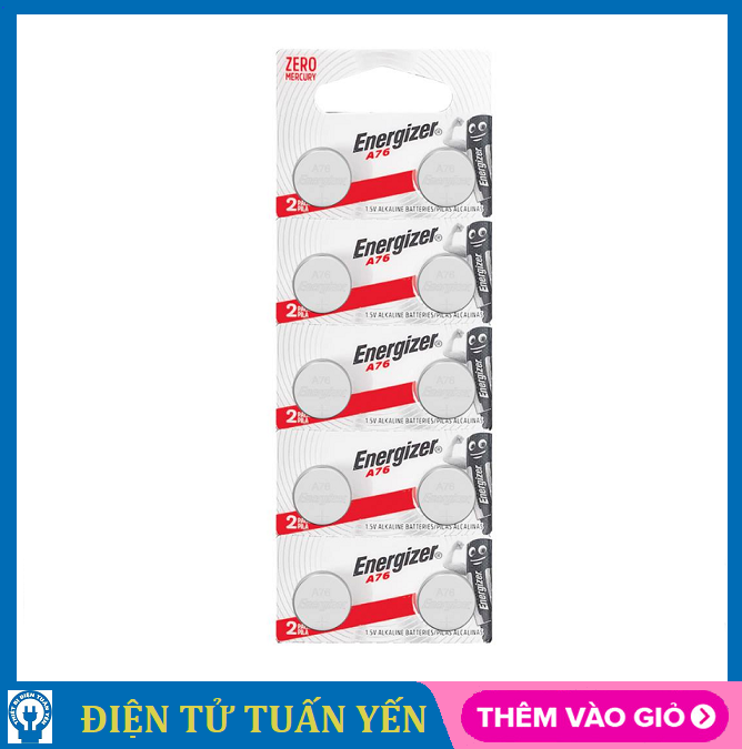 Pin đồng hồ a76/lr44/ag13 energizer alkaline 1.5v - hàng chính hãng