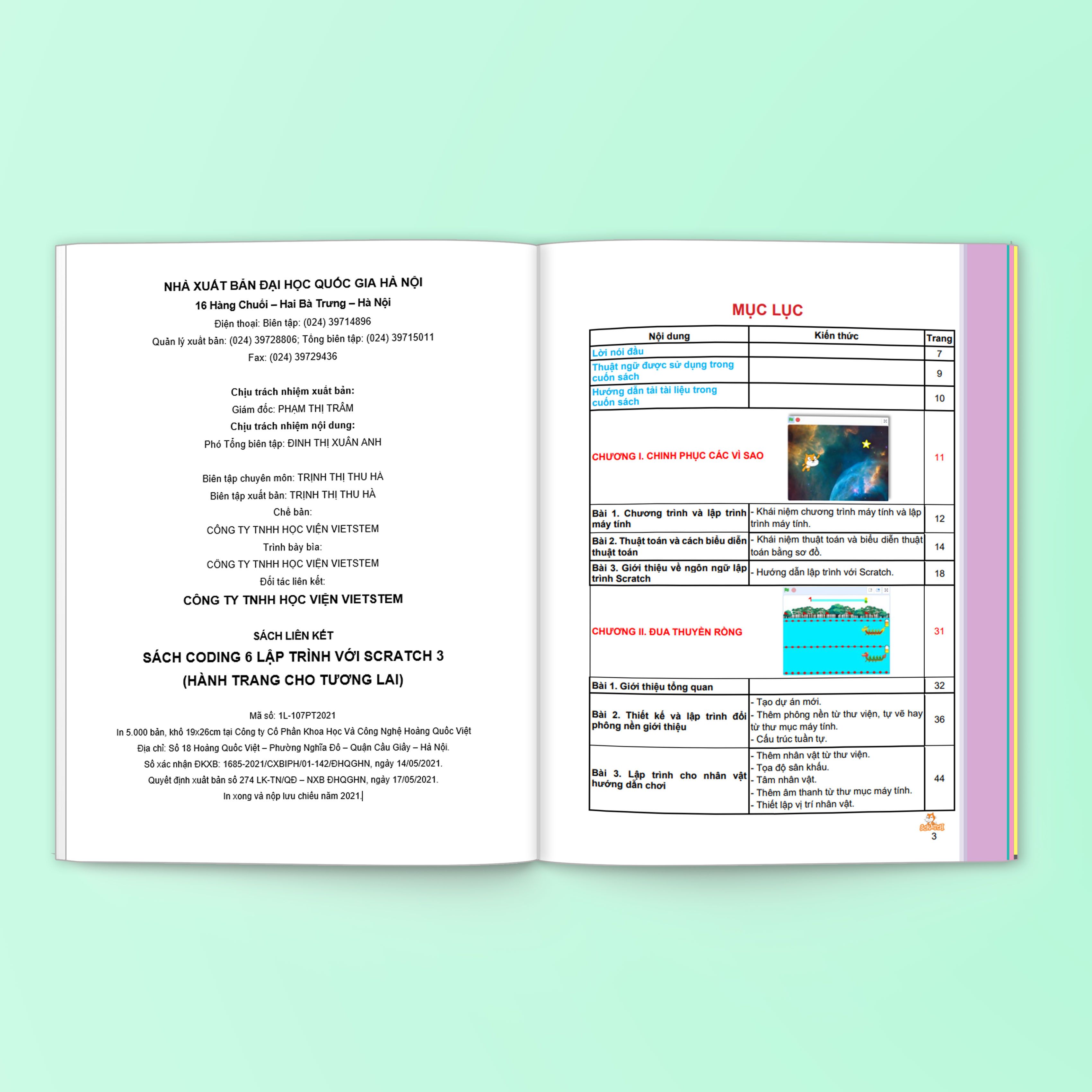 Sách Coding 6 Lập trình với Scratch 3 (Dành cho học sinh lớp 6)