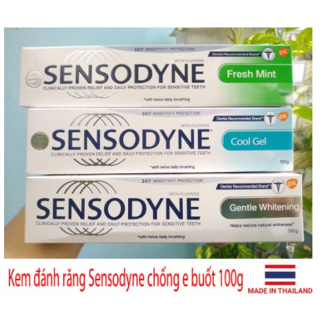 Combo 3 Tuýp Kem Đánh Răng Sensodyne Trắng Răng, Giảm Ê Buốt