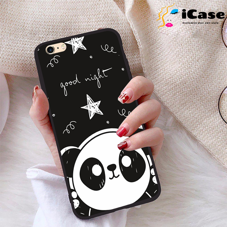 Ốp lưng iPhone 6 Plus viền dẻo TPU BST Panda