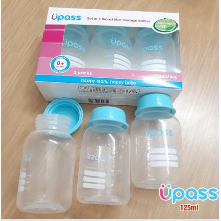 Bộ 3 Bình Trữ Sữa Upass UP0030N 125ml