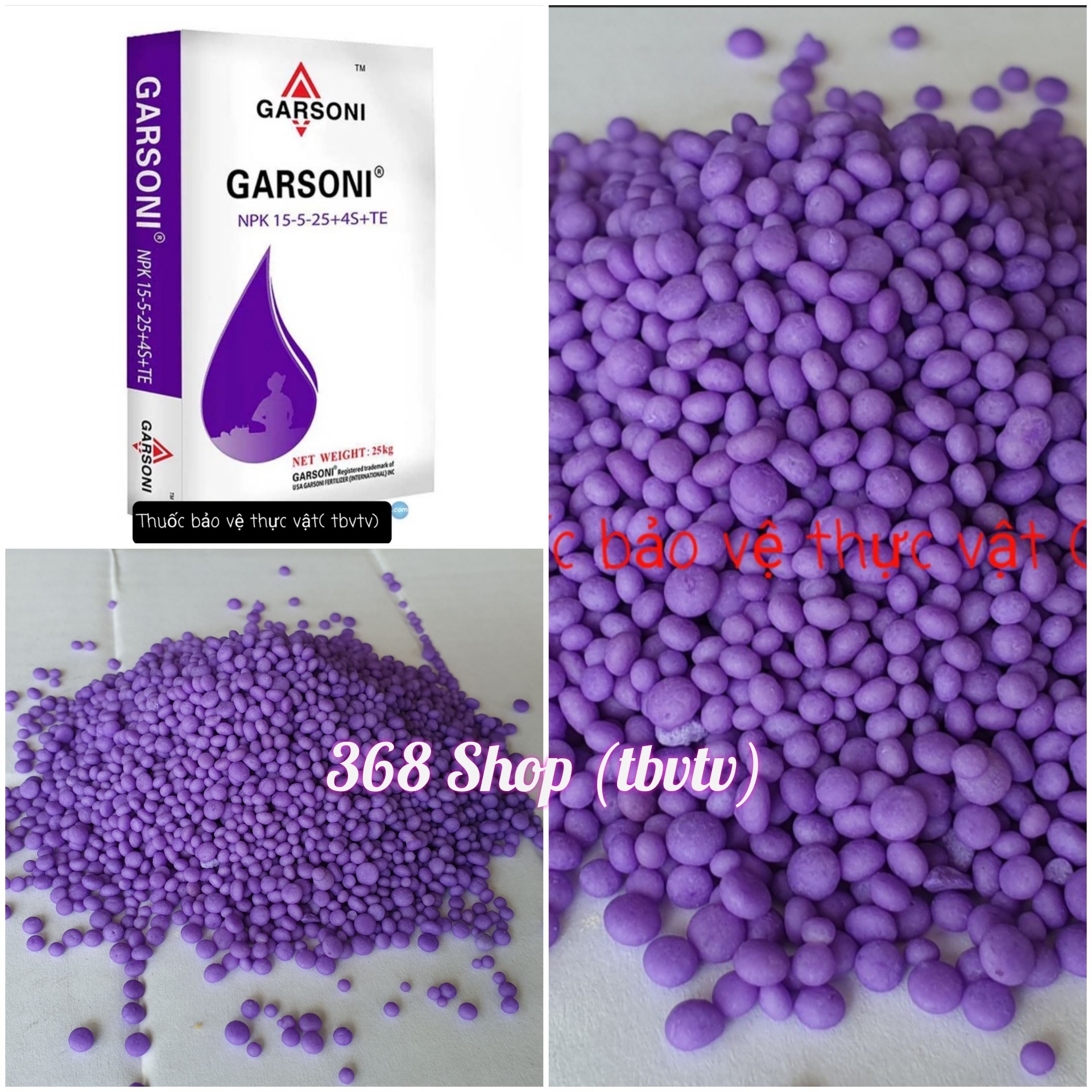 (500g) Phân bón Tím Nhập khẩu từ Đức 15-5-25+4S+TE Chiết lẻ từ bao 25kg - Đặc biệt: Dùng rất tốt cho hoa kiểng, tốt rau..