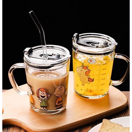 Cốc pha sữa chia vach 350ml có quay