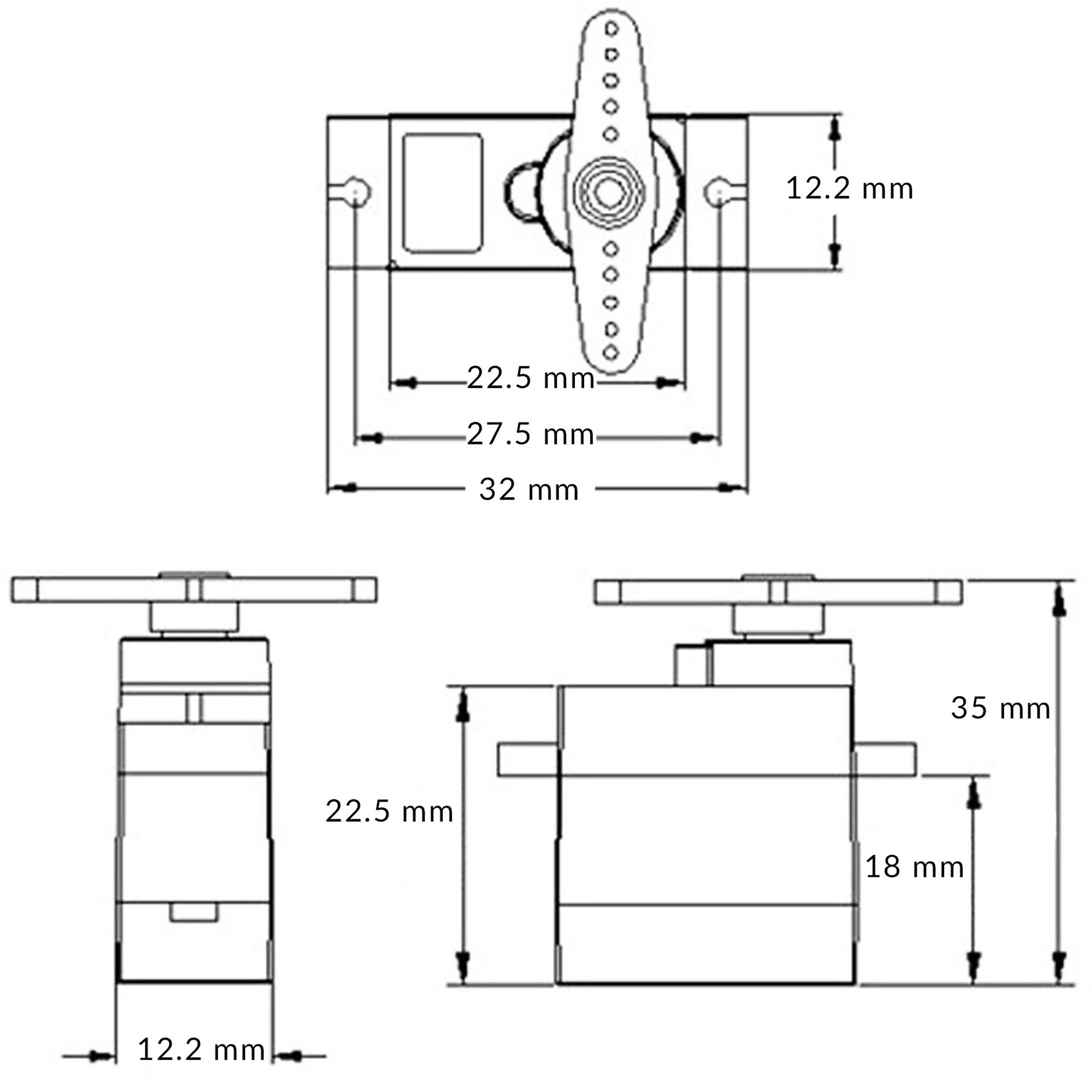 Servo MG90S (Bánh răng kim loại)