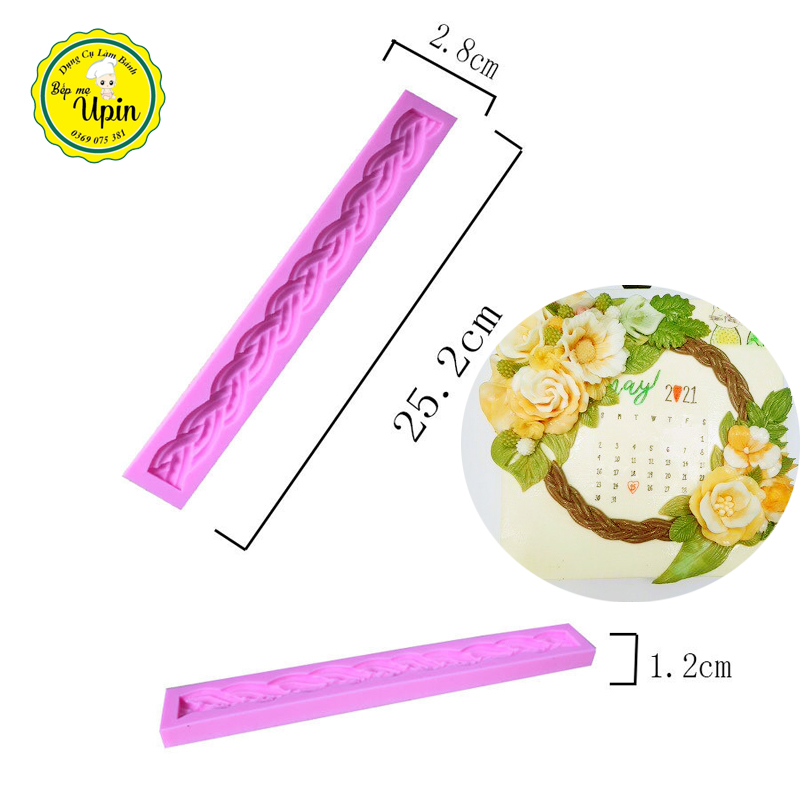 Khuôn silicon dây thừng bện