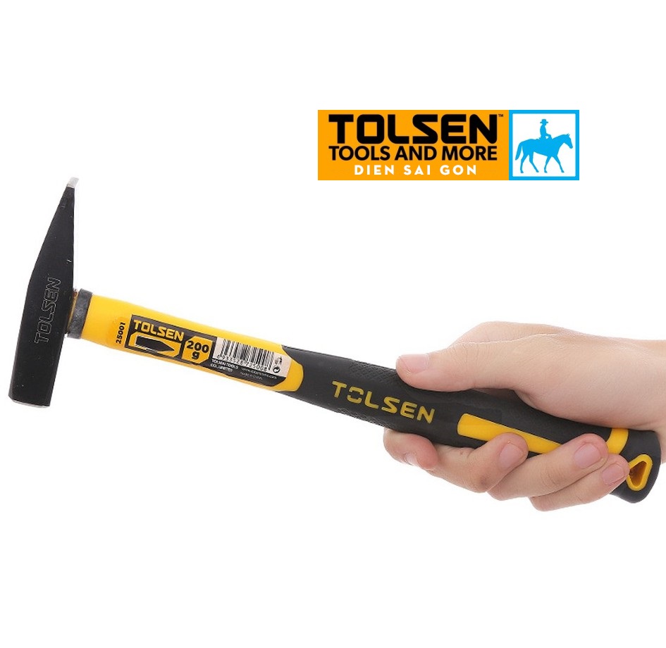 Búa cơ khí búa đóng đinh đầu dẹp 300g tolsen 25002