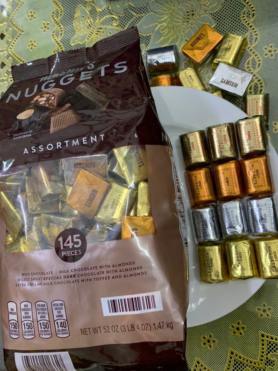 (Hàng MỸ)(07/2025)Socola Hershey's Nuggets Assortment (bán lẻ)