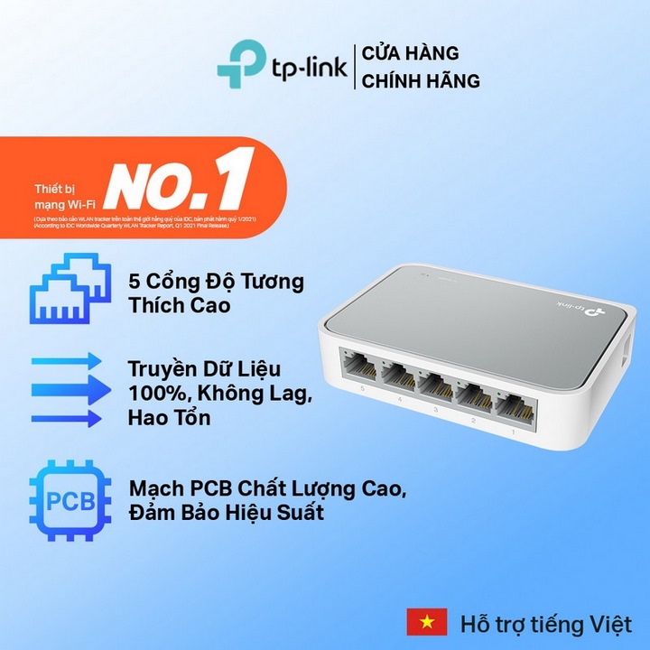 Bộ Chia Tín Hiệu TP-Link TL-SF1005D - Bảo Hành 1 Đổi 1