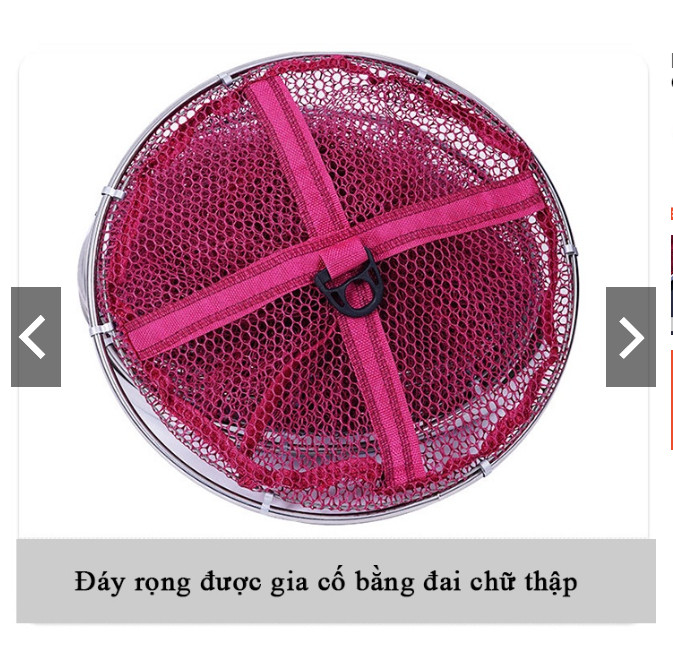 Giỏ Đựng Cá Khung Kim Loại