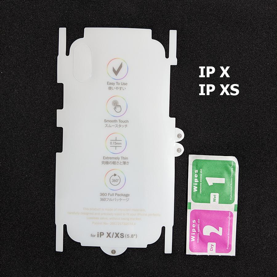 Dán chống xước PPF full viền mặt lưng Iphone