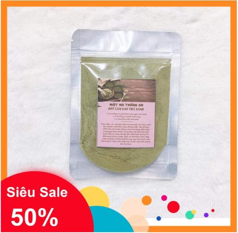 100 gr bột cám gạo trà xanh- Sạch mụn, trắng da giá rẻ