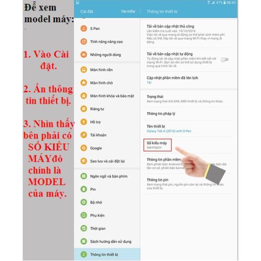 Bao Da Lishen Cao Cấp Samsung Galaxy Tab A 8 inch 2017 (SM- T380/ T385).