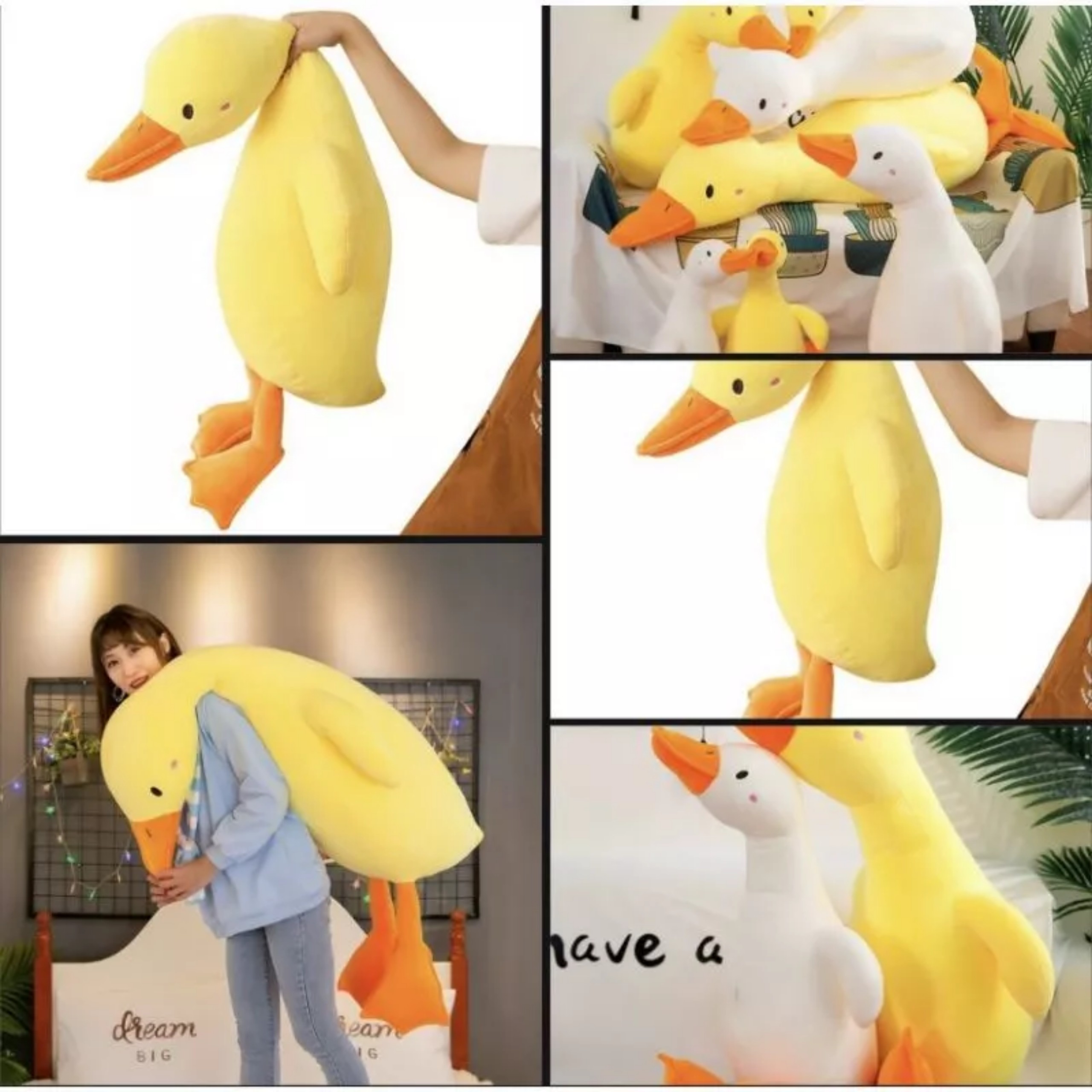 combo 2 con gấu bông vịt vàng kute size 60cm
