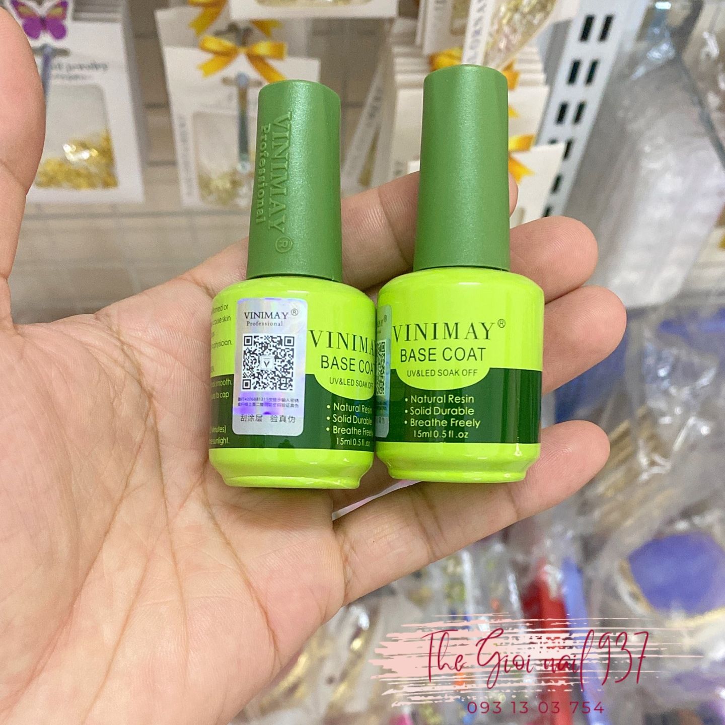 [Chính Hãng] Base (Liên kết) - Top bóng Vinimay - Chai 15ml - Sugar Nails