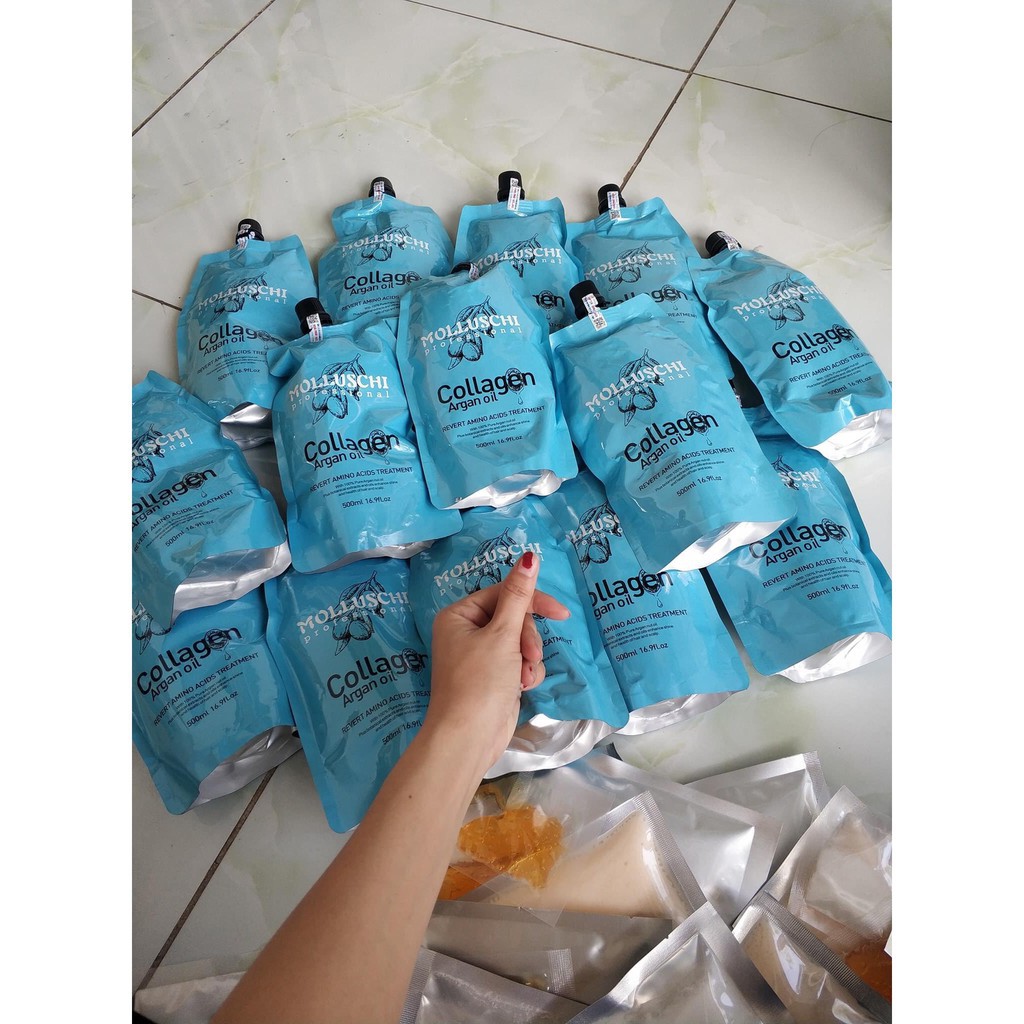 DẦU HẤP Ủ SIÊU MỀM MƯỢT COLLAGEN MOLLUSCHI 500ML