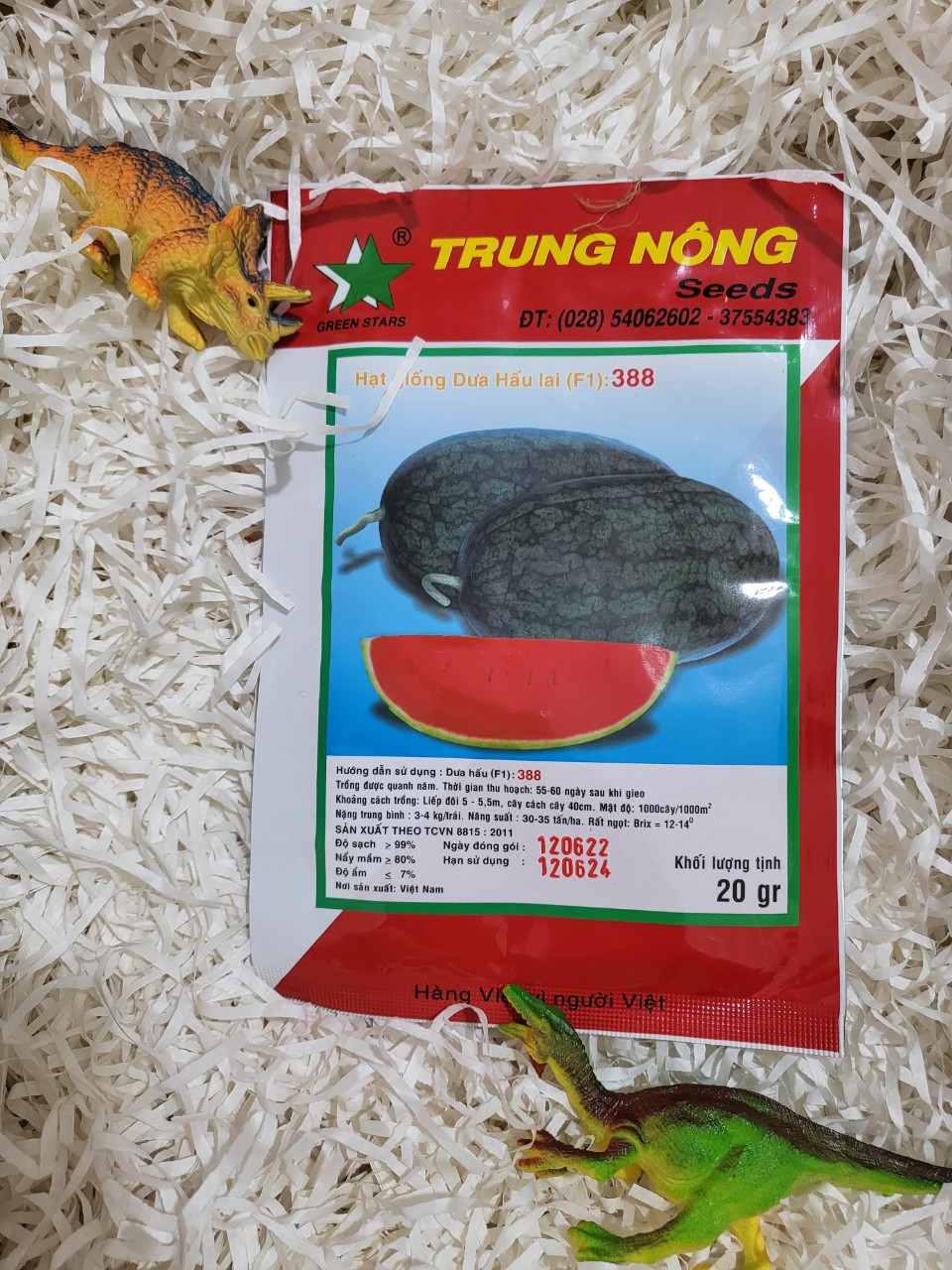 Hạt giống dưa hấu lai f1 trung nông 388