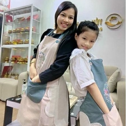 Tạp dề chống thấm nước phong cách Hàn Quốc