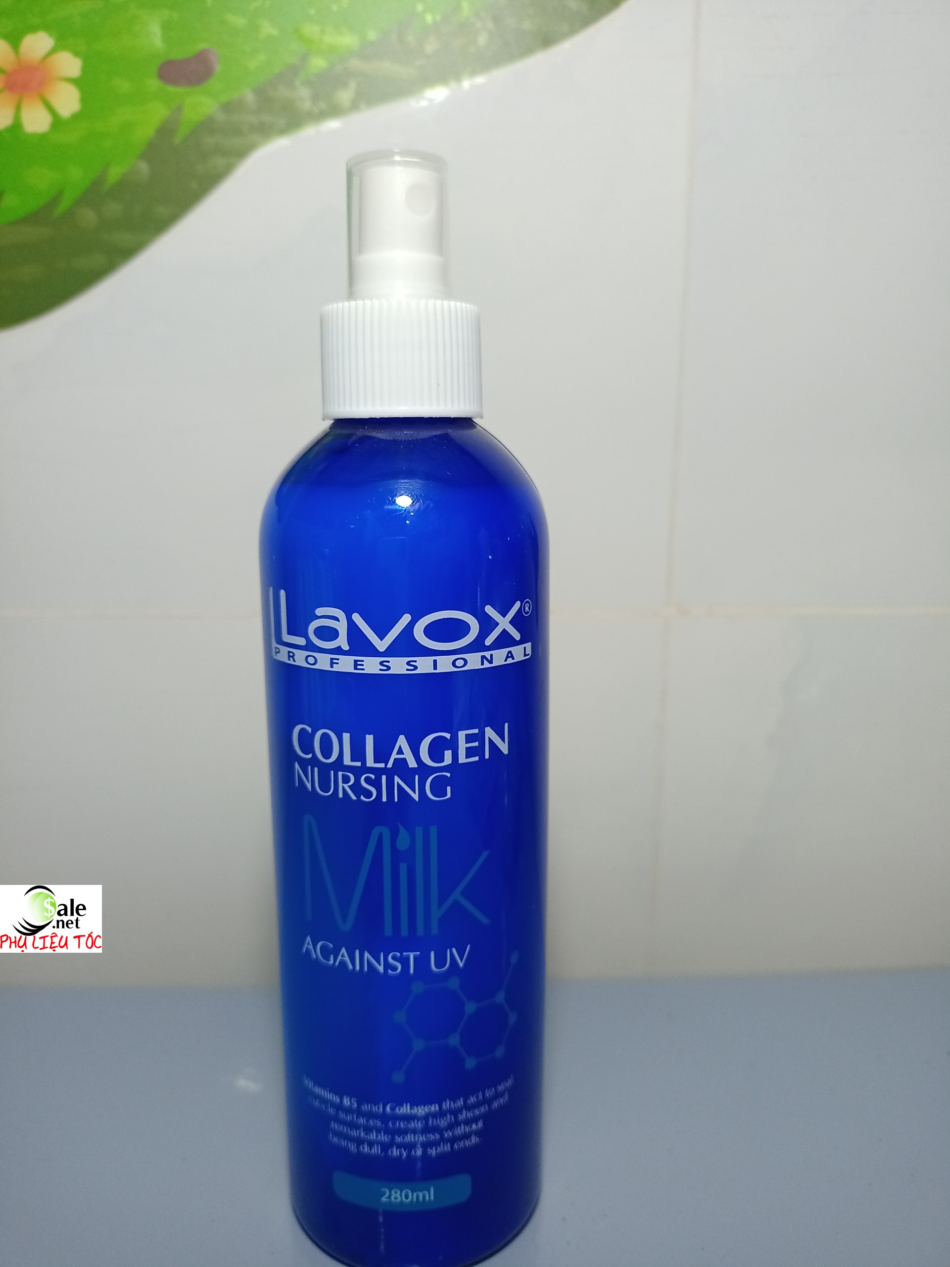 Xịt dưỡng xanh phục hồi tóc collagen Lavox