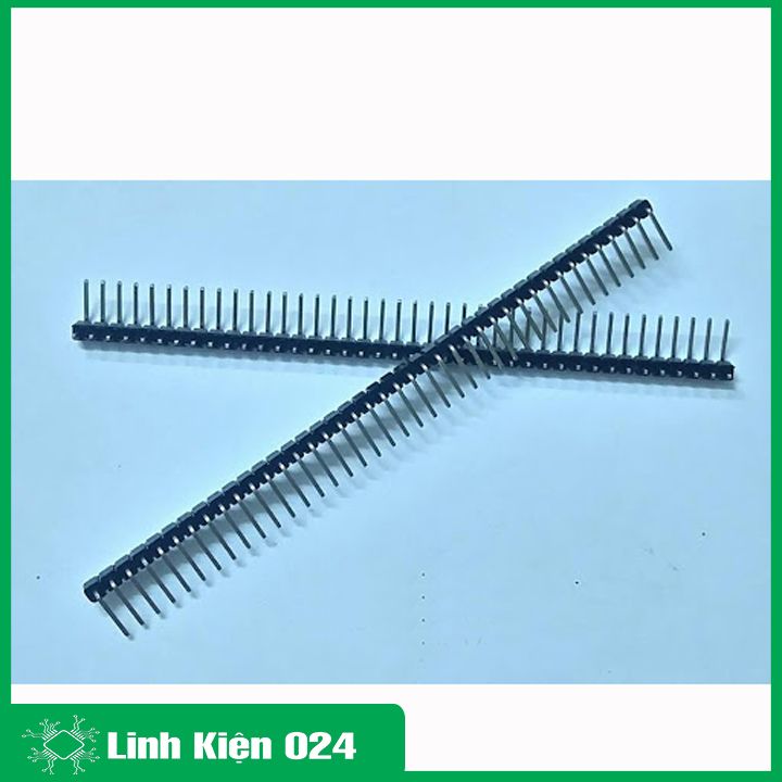 Hàng rào jump đực đơn / đôi 2.54mm cong đứng 40P