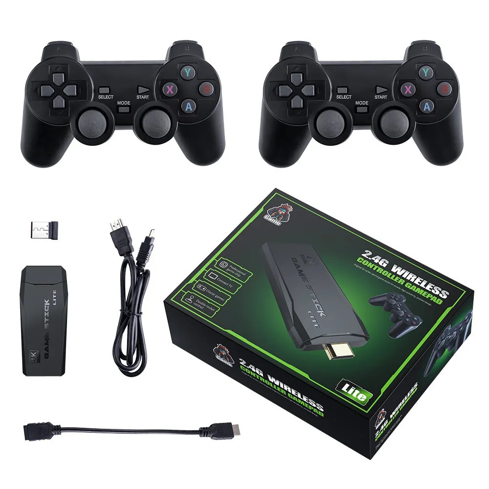 Máy chơi game cầm tay 4 nút HDMI 10000 trò chơi cổ điển kết nối không dây, PS1/Nitendo switch/FC Compact/FC, Bảo hành 24 tháng