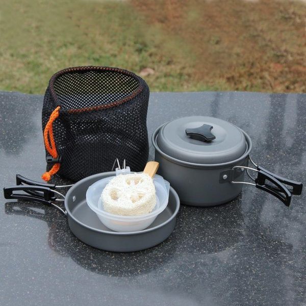 [ giá cực sốc ] BỘ NỒI DÃ NGOẠI 3 MÓN DS300 CAMPING