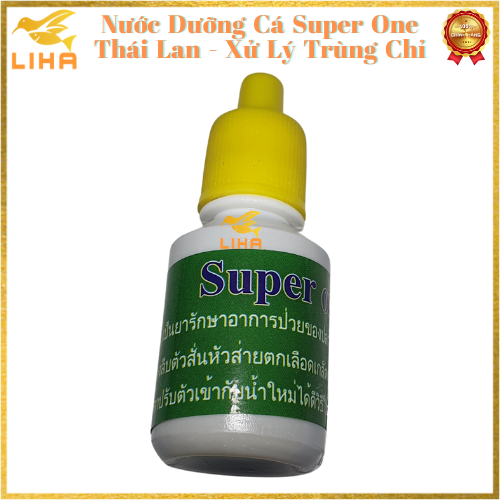 Nước dưỡng cá super one thái lan, xử lý trùng chỉ - giúp cá khỏe mạnh