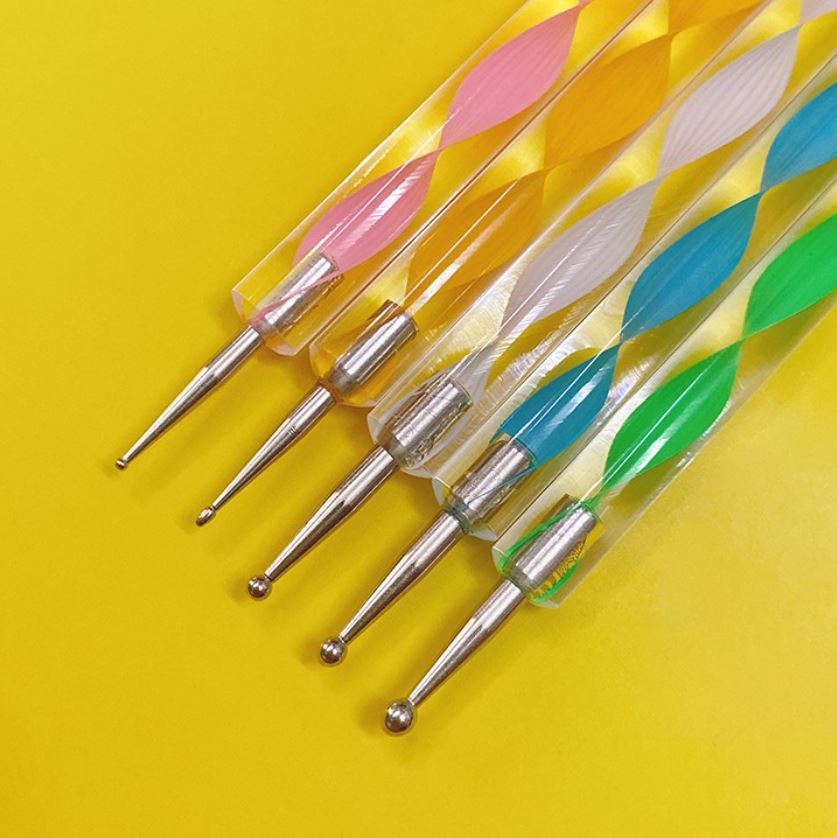 Set 5 cọ chấm bi đủ size