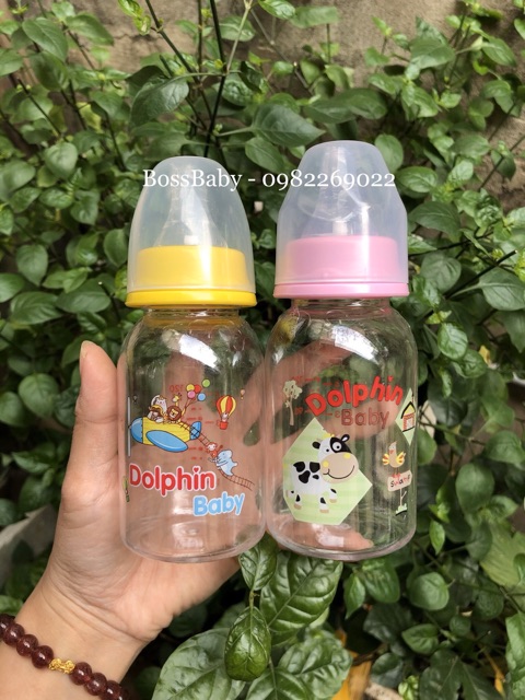 Bình Sữa Dolphin Cổ Hẹp 120Ml/250Ml