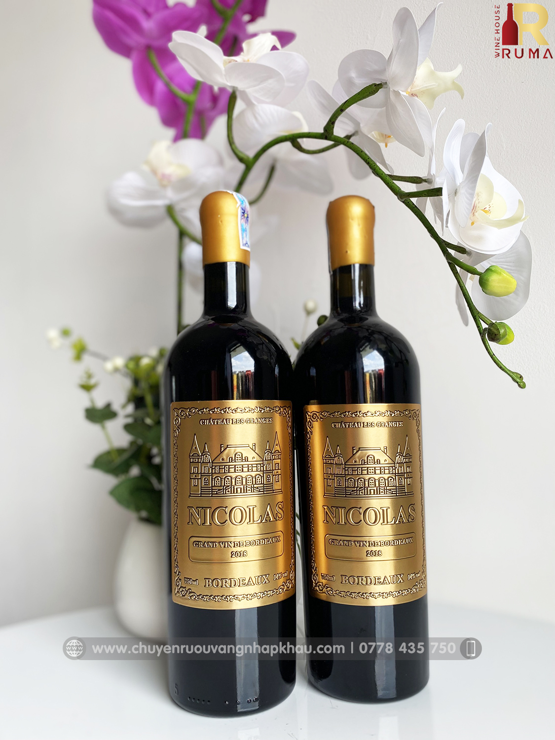 Vang Pháp Nicolas Bordeaux nhập khẩu