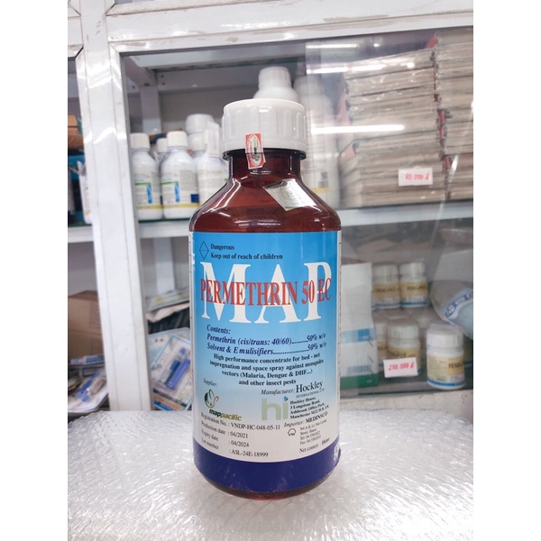 thuốc diệt muỗi MAP PERMETHRIN 50EC  - 1 lít .