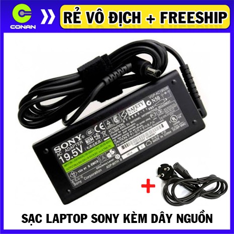 Sạc Laptop DELL 19.5V 4.62A 90W (đầu kim lớn) ADAPTER Sạc chân kim to + Tặng Dây Nguồn Laptop các hiệu HP/ASUS/DELL/SONY