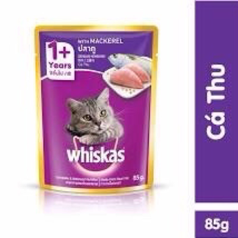 Pate Whiskas 24 gói Cá Thu 85g